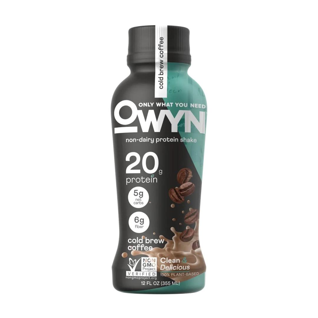 OWYN 100% Vegan Plant-Based Protein Shakes | Cold Brew Coffee, 12 Fl Oz | Dairy-Free, Gluten-Free, Soy-Free, Tree Nut-Free, Egg-Free, Allergy-Free, Vegetarian. 06/mar/2026