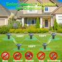 10 Pack Mole Repellent Solar Powered Snake Repellent for Yard- Ultrasonic Pest Repeller Gopher Rodent Rat Mouse Groundhog Skunk Chipmunk Vole Remover for Lawns Garden Yard Outside(10)