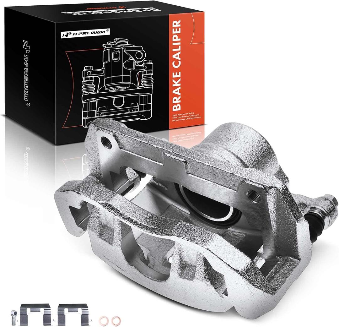 A-Premium Disc Brake Caliper Assembly with Bracket Compatible with Select Acura and Honda Models - CL, TL, TSX, Accord - Front Left Driver Side; RL - Front Right Passenger Side
