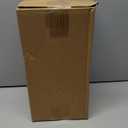 Toilet Paper Holder Handmade – Woven Toilet Paper Stand & Storage Basket with Lid, Cotton Freestanding Organizer for Bathroom, Fits 3 Rolls Cream Brown