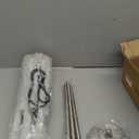 RUIYEY Modern Sputnik Chandeliers Light, 12 Lights Brushed Nickel Dining Room Chandelier Over Table, Height Adjustable Industrial Semi Flush Mount Mid Century Chandelier for Kitchen Island Living Room