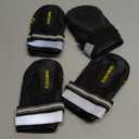 QUMY Dog Shoes for Large Dogs, Medium Dog Boots & Paw Protectors for Winter Snowy Day, Summer Hot Pavement, Water-Resistant in Rainy Weather, Outdoor Walking, Indoor Hardfloors Skid-Resistant Sole (Size 6: 2.6''x3.0''(W*L) (Pack of 4))