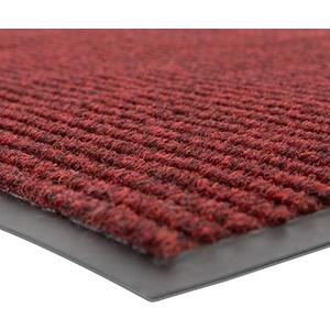 Notrax 109 Brush Step Carpeted Indoor/Outdoor Entrance Mat for Home or Office, 31' X 47', Absorbent Slip Resistant Heavy Duty Entry Mat, Red/Black, 109S0035RB