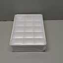 Adjustable Drawer Organizer  19-Grid Divider for Socks, Bras & Panties, Closet Storage Box for Underwear & Dresser Drawers (15+4)