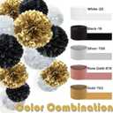 PartyWoo Gold Crepe Paper Streamers 4pcs 328ft Pack of Gold Crepe Paper for Wedding Birthday Baby Shower Engagement Anniversary New Year Eve Graduation Party Decorations(1.8 Inchx82 Ft/Roll)