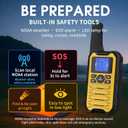 Wishouse K15 Walkie Talkies Long Range for Adults, Rechargeable Two-Way Radios 4 Pack, 2W FRS, 22 Channels, USB-C, Flashlight, NOAA/SOS, Quick Pair, for Camping & Hunting, Emergency Use