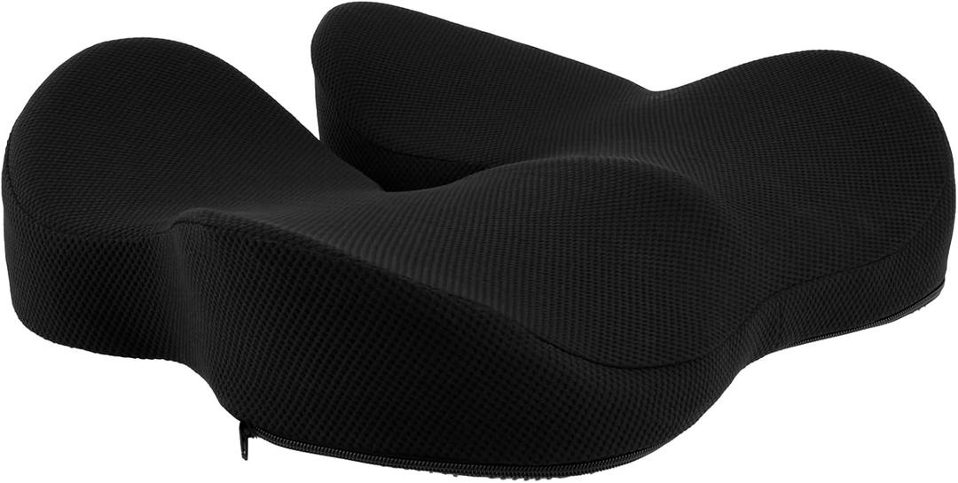 Memory Foam Cushion Well Ventilated Cushion Evenly Supported Stress Relieving Cushion Removable Zip Cover Easy to Clean Memory Foam Cushion Suitable for Office Use.