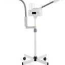 Professional Facial Steamer 2 in1 Steamer for Face 5X LED Magnifying Lamp Facial Steamer for Esthetician Beauty Face Equipment Use at Home or SalonWhite