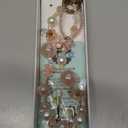 Phone Charm for Women, Anti-Theft Phone Wrist Strap, Hands-Free & Detachable Cellphone Lanyard Chain with Tether Tab (Amethyst Glow)