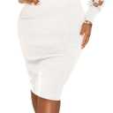 Fastkoala Women's Sexy Ribbed Bodycon Dress Lace Long Sleeve Slim Fit Midi Dress Turtle Neck Night Club Party Dresses (XX-Large, White)