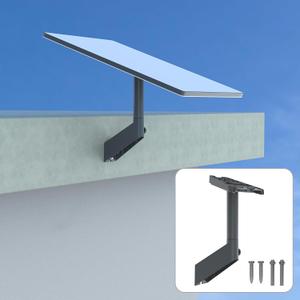 360Adjustable Starlink Short Wall Mount,Compatible with Starlink Gen 3/Mini Pole Mounting Kit Accessories,for Pole,Roof, Wall Mount Internet Kit Satellite (Grey)