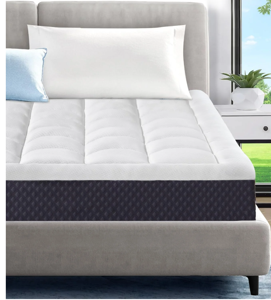 ELEMUSE Cooling Gel Memory Foam Plus Pillowtop Mattress, CertiPUR-US® Certified Breathable Bed in a Box for Pressure Relief, Fiberglass-Free, 5 Inch, Full