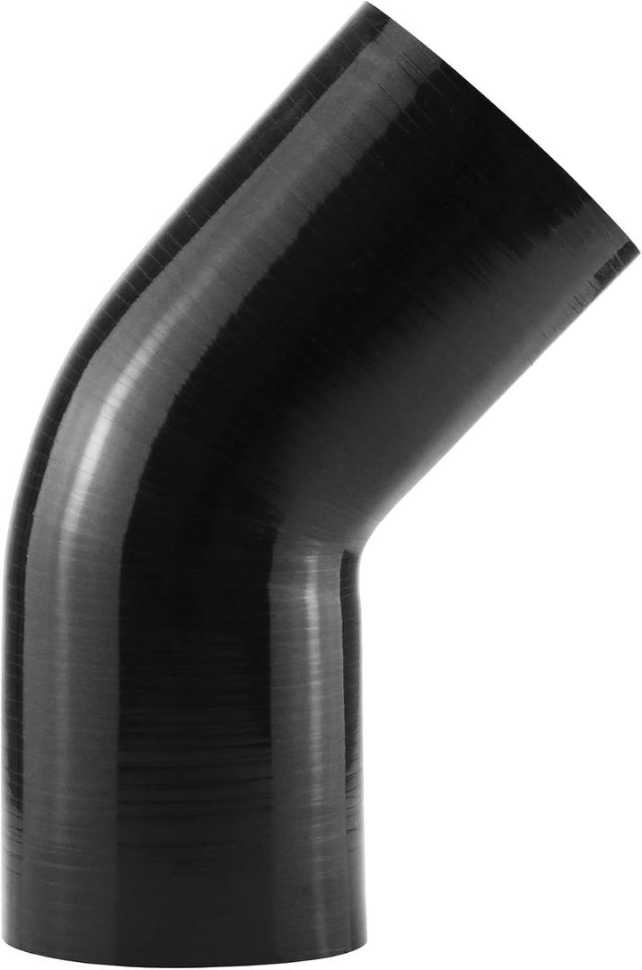 45 Degree Elbow ID: 4" (102mm) 4-Ply 5mm Thickness High Performance Silicone Hose Coupler