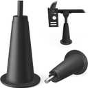 6 Pcs 5'' High Rise Bed Frame Risers, Heavy Duty Stem Bed Frame Feet with Socket Sleeve to Replace,Lift by 5 Inches (Fits Both  inch and 3/8 inch Inside Diameter Bed Frame Feet)