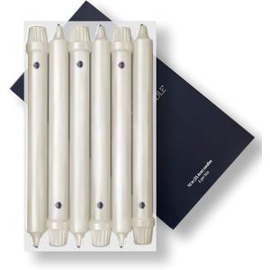 Colonial Candle Unscented Taper Candle, Classic Collection, Ivory, 10 in, Pack of 6 Candlesticks - Up to 8 Hours Burn