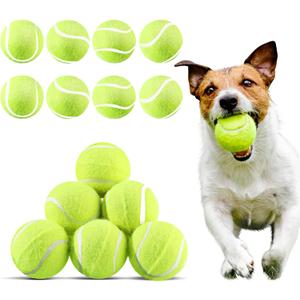 Hanaive 20 Pieces Dog Tennis Balls 2 Inch Mini Tennis Balls for Small Dog Pet Fetching Toy Rubber Felt Training Toys for Puppy Pet Playing Exercise and Practice(Yellow)