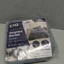 EXQ Home Duvet Cover for Weighted Blanket 48x72 inches, Breathable Soft Cover Machine Washable with 8 Ties (Light Grey,Duvet Cover only)