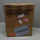 Heated Blanket Electric Blanket Full Size 72''x84'', Soft Flannel Heating Blanket with 12 Hour Auto Off - 10 Heat Settings - Machine Washable - Gray & Red (04 - Grey&red)