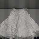 Summer Strap Lace Mini Dress Square Neck Ruffle A Line Swing Beach Sundress for Women 2025, Size XS