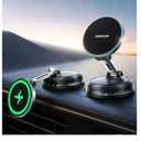 JOYROOM for Magsafe Car Mount Charger, 15W Faster Charging iPhone Wireless Car Charger, Vacuum & Gel 2-in-1 Strongest Suction Cup Phone Mount, Magsafe Car Mount for iPhone 17 16 15 14 13 12 Pro Max