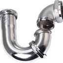 Westbrass D402LA-26 1-1/2" Brass LA Code P-Trap, Polished Chrome