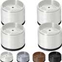 Bed Risers 1 inch, 2 inch, 3 inch, 4 inch Heavy Duty, Adjustable Furniture Riser for Table Desk Couch Sofa Chair Refrigerator Washing Machine, Stackable Bed Raisers Blocks (White 4 Pack, 1+1 inch)