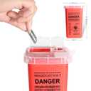 WDVFETGB Blade recycling boxrazor blade disposal containerApplicable for flawless facial bladeApplicable for Tweezerman Blade Eyebrow trimming bladeis suitable for various brands of razor blades.