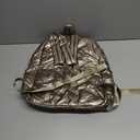 Cute Puffer Backpack for Women, Trendy Puffy Shoulder Bag Fashion Quilted Padding Laptop Bookbag Travel Y2k Backpack (Brown)