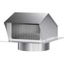 Roof Vent Cap 8 Inch Removable Roof Vent Dryer Vent Cap Attic Vent Cap with Damper