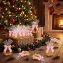 Yexiya 50 Sets Valentines Wreath Candy Bags with Ribbon Bow Twist Ties and Long Clear Treat Bags for Party Favor Easter Wedding DIY Candy Wrapping Gifts Chocolate Bag(Pink,2.4 x 21.7 Inch)