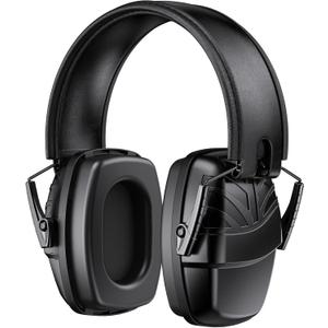 Link Dream Ear Protection Ear Muffs Noise Reduction SNR 35dB Hearing Protection Kids Adult Shooting Gun Range Mowing (Black)