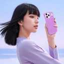 MILPROX Compatible for iPhone 17 Pro Glitter Case 6.3 inch, Stylish Luxury Shiny Sparkle Bling Sparkly Rubber Gel Shell Case Design for Women Girls, Girly Fashion Chic 3 Layers Bumper Cover - Purple