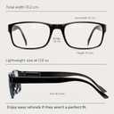 Gaoye +3.0 2-Pack of Reading Glasses - Blue-Light Filter, UV Protection - Readers with Rectangle Frames