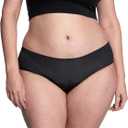 THINX Period Underwear, Breathable Hip Huggers, Holds Up to 12 Regular Tampons*, Period Panties, All-Day Absorbency Menstrual Underwear for Women, Reusable, 1 Pack, M, Black