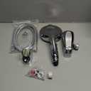 Metal Tub Spout with Diverter & Integrated Shower Hose Connection, Slip-On Tub Spout with 10 Settings Handheld Shower Sprayer Polished Chrome