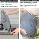 Silicone Dish Drying Mat for Kitchen Counter, Collapsible Trifold Large Dish Drainer Mat, Drying Mat with Hook, 24x16In Non-Slip Silicone Sink Mat, Easy to Clean (Gray)