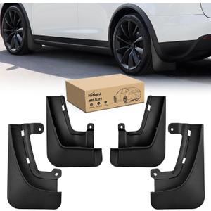 Nilight Mud Flaps for Tesla Model X 2022 2023 2024 2025 2026, No Drilling Precision Fit Exterior Accessories Heavy-Duty Splash Guards Protection, Front & Rear Set