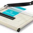 Ecraft 12" Guillotine Paper CutterPaper Trimmer Accurate Cutting with Safety Guard,15 Sheets Capacity,Magnetic Guide,Heavy Duty Metal Base, Perfect for Cardstock,Cardboard,Vinyl,Crafts & Photos