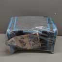 Pet Carrier with Wheels Up to 25 lbs Airline Approved Dog Carrier Rolling Pet Carrier w/Removable Wheels & Washable Plush Mat Pet Travel Carrier with Telescopic Handle & Shoulder Strap (Blue)