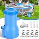 Basic Series 530 GPH Above Ground Pool Filter Pump - ETL Certified Pool Cartridge Filter Pump System with GFCI Protection | Enhances Water Clarity - Effectively Removes Impurities from Water