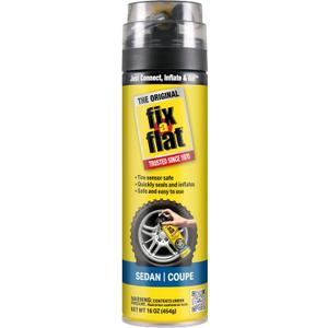 Fix-a-Flat S60420 Aerosol Emergency Flat Tire Repair and Inflator, For Standard Tires, Eco-Friendly Formula, Universal Fit for all Cars, 16 oz. (Pack of 1)