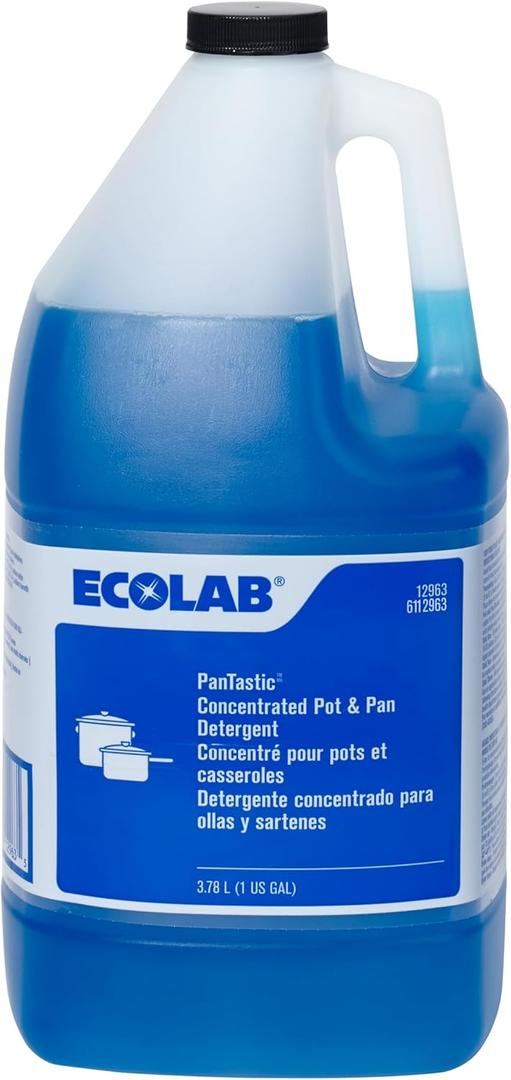 Ecolab PanTastic 12963 Concentrated Pot & Pan Detergent - 1 Gallon