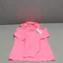 Girls Long Sleeve Shirt UPF50+ Lightweight Hoodie Thin Active Tee Workout Running Pullover Top with Thumb Hole (7-8y, pink )