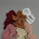 Niceye Handmade Baby Headbands Soft Stretchy Nylon Hair Bands with Bows for Newborn Infant Baby Toddler Girls (Red)