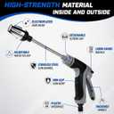 Pressure Washer Gun, 2026 Upgraded High Hose Nozzle, Hydro Power Water Jet Cleaner, Adjustable Nozzle Pressure Washer Attachment for Car, Patio, Driveway & Outdoor Cleaning