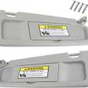 Nakuuly Left Driver and Right Passenger Side Sun Visor Gray Compatible with Honda Civic 2006 2007 2008 2009 2010 2011 Replaces # 83280-SNA-A01ZC 83230-SNA-A01ZC