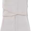 LullaBaby "Double Dream Swaddle: Exclusive Dual Wing Design, Pediatrician-Endorsed, Ultra-Soft Cotton, 0-2 Months, 6-14 lbs - White Sand