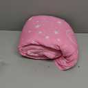 JSD Pink Moon Stars Toddler Bedding Set, 4 Piece Space Theme Bed-in-Bag Toddler Comforter Sheet Set, Machine Washable