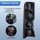 Replacement Right Side Tail Light Without Circuit for Ram ProMaster 1500 2500 3500 for 2010-2023, w/o Bulbs harness, Work Van Rear Lamp for 4725946AB RH