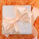 Solid Satin Ribbon 25 Yards Solid Polyester Fabric Ribbon for Gift Wrapping Wedding Christmas Baby Shower Birthday Party Decoration Handmade Immortal Flower Craft (Naked Pink, 2 Inch)